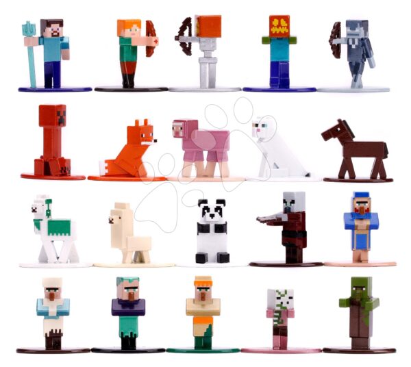 Figúrky zberateľské Minecraft 20-Pack Jada kovové sada 20 druhov výška 4 cmFigúrky zberateľské Minecraft 20-Pack Jada kovové sada 20 druhov výška 4 cm