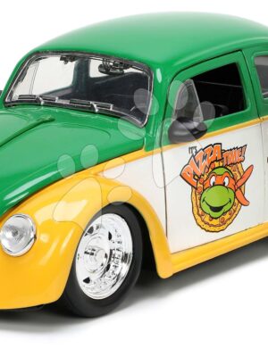 Autíčko Ninja korytnačky VW Drag Beetle 1959 Jada kovové s otvárateľnými dverami a figúrkou Michelangelo dĺžka 19 cm 1:24Autíčko Ninja korytnačky VW Drag Beetle 1959 Jada kovové s otvárateľnými dverami a figúrkou Michelangelo dĺžka 19 cm 1:24