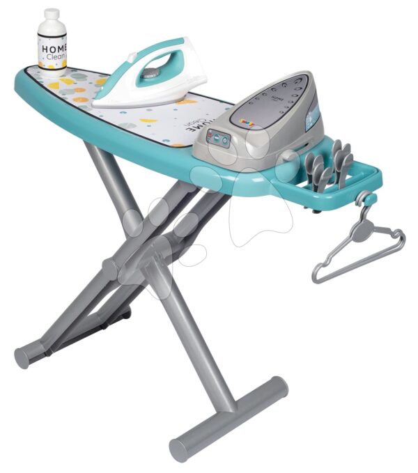 Žehliaca doska so žehličkou Ironing Board Steam Iron Smoby s vešiakmi a 9 doplnkamiŽehliaca doska so žehličkou Ironing Board Steam Iron Smoby s vešiakmi a 9 doplnkami