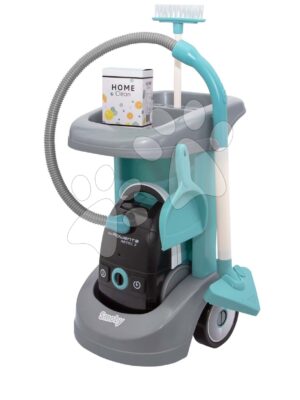 Upratovací vozík Rowenta Cleaning Trolley Smoby s elektronickým vysávačom a 3 doplnkamiUpratovací vozík Rowenta Cleaning Trolley Smoby s elektronickým vysávačom a 3 doplnkami