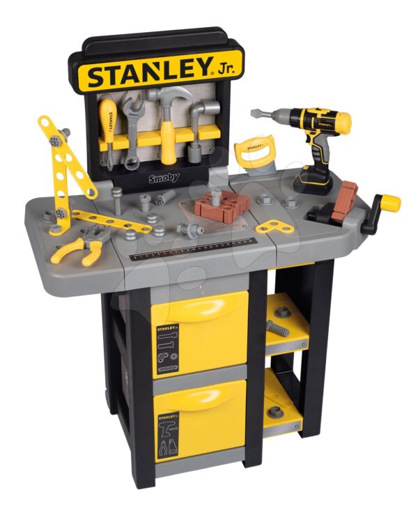 Pracovná dielňa skladacia Stanley Open Bricolo Workbench Smoby s 37 doplnkamiPracovná dielňa skladacia Stanley Open Bricolo Workbench Smoby s 37 doplnkami