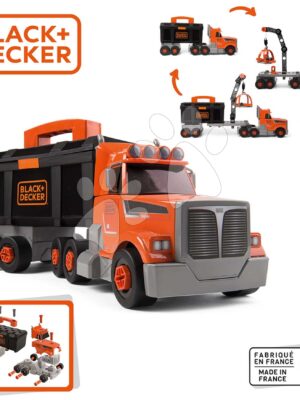 Kamión s pracovným kufríkom Black&Decker Truck Smoby a 60 doplnkov s náradímKamión s pracovným kufríkom Black&Decker Truck Smoby a 60 doplnkov s náradím