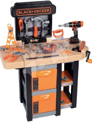 Pracovná dielňa Open Bricolo Workbench Black&Decker Smoby s 37 doplnkamiPracovná dielňa Open Bricolo Workbench Black&Decker Smoby s 37 doplnkami