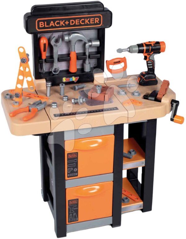 Pracovná dielňa Open Bricolo Workbench Black&Decker Smoby s 37 doplnkamiPracovná dielňa Open Bricolo Workbench Black&Decker Smoby s 37 doplnkami