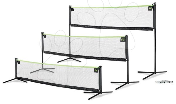 Multifunkčná sieť na loptové hry adjustable sport net Exit Toys 155*300 cm oceľový rám nastaviteľná výškaMultifunkčná sieť na loptové hry adjustable sport net Exit Toys 155*300 cm oceľový rám nastaviteľná výška