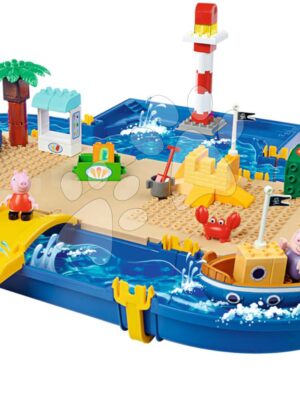 Vodná dráha Peppa Pig Holiday Waterplay BIG s 2 loďkami a 3 postavičky 71 dielov - kompatibilné s DuplomVodná dráha Peppa Pig Holiday Waterplay BIG s 2 loďkami a 3 postavičky 71 dielov - kompatibilné s Duplom