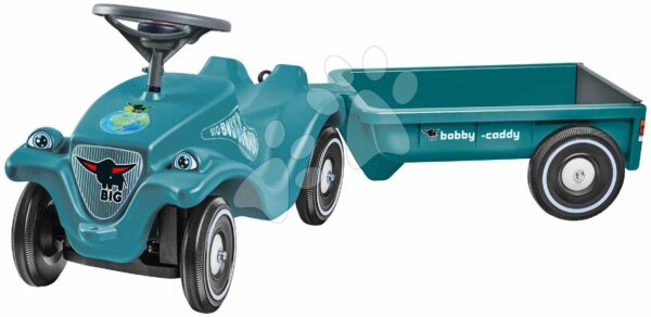 Odrážadlo s prívesom auto Bobby Car Classic Eco 2.0 BIG ekologické tyrkysové s klaksónom a trendy nálepkami od 12 mesOdrážadlo s prívesom auto Bobby Car Classic Eco 2.0 BIG ekologické tyrkysové s klaksónom a trendy nálepkami od 12 mes