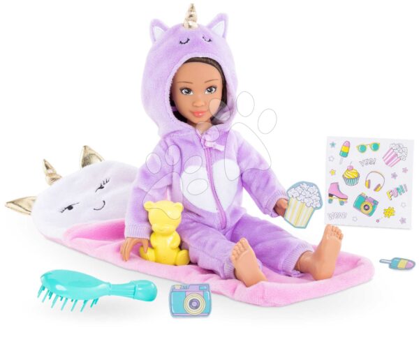 Bábika Luna Pyjama Party Set Corolle Girls s dlhými hnedými vlasmi 28 cm 7 doplnkov od 4 rokovBábika Luna Pyjama Party Set Corolle Girls s dlhými hnedými vlasmi 28 cm 7 doplnkov od 4 rokov