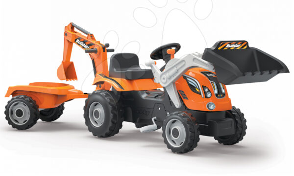 Smoby traktor Builder Max 710110 oranžovýSmoby traktor Builder Max 710110 oranžový