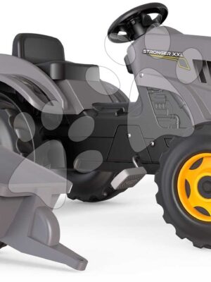 Traktor na šľapanie a príves Stronger XXL Tractor+Trailer Smoby s polohovateľným sedadlom a zvukom na volante 161 cmTraktor na šľapanie a príves Stronger XXL Tractor+Trailer Smoby s polohovateľným sedadlom a zvukom na volante 161 cm