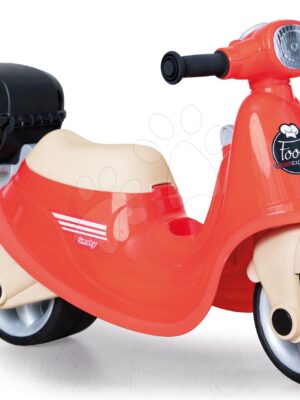 Odrážadlo Donáška Jedla Scooter Ride-On Food Express Smoby s uzamykateľným kufrom a tiché gumené kolesá od 18 mesOdrážadlo Donáška Jedla Scooter Ride-On Food Express Smoby s uzamykateľným kufrom a tiché gumené kolesá od 18 mes