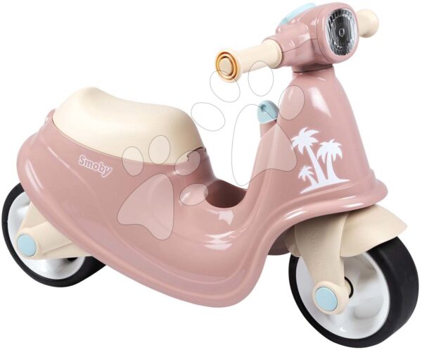 Odrážadlo motorka s reflektorom Scooter Pink Smoby s gumenými kolesami ružové od 18 mesOdrážadlo motorka s reflektorom Scooter Pink Smoby s gumenými kolesami ružové od 18 mes