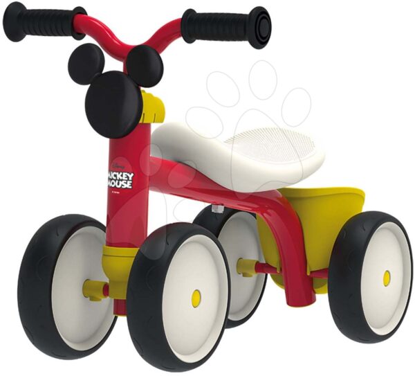 Odrážadlo Mickey Disney Rookie Ride-On Smoby s kovovou konštrukciou a točiacimi riadidlami od 12 mesOdrážadlo Mickey Disney Rookie Ride-On Smoby s kovovou konštrukciou a točiacimi riadidlami od 12 mes