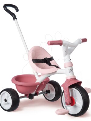 Trojkolka s voľnobehom Be Move Tricycle Pink Smoby s vodiacou tyčou a EVA kolesami ružová od 15 mesTrojkolka s voľnobehom Be Move Tricycle Pink Smoby s vodiacou tyčou a EVA kolesami ružová od 15 mes