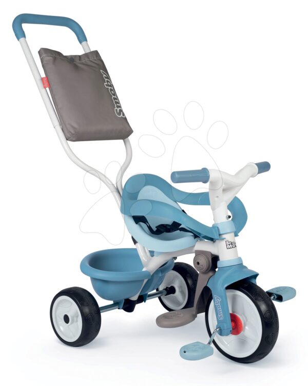 Trojkolka s opierkou Be Move Comfort Tricycle Blue Smoby s EVA kolesami a vodiaca tyč s taškou modrá od 10 mesTrojkolka s opierkou Be Move Comfort Tricycle Blue Smoby s EVA kolesami a vodiaca tyč s taškou modrá od 10 mes