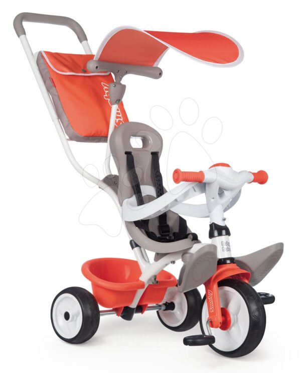 Trojkolka s vysokou opierkou Baby Balade Tricycle Red Smoby so slnečníkom a EVA kolesami červená od 10 mesTrojkolka s vysokou opierkou Baby Balade Tricycle Red Smoby so slnečníkom a EVA kolesami červená od 10 mes