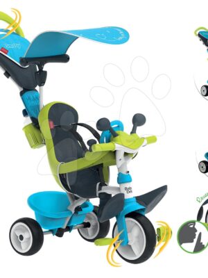 Smoby trojkolka Baby Driver Comfort Blue Smoby s EVA kolieskami modrá 741200Smoby trojkolka Baby Driver Comfort Blue Smoby s EVA kolieskami modrá 741200