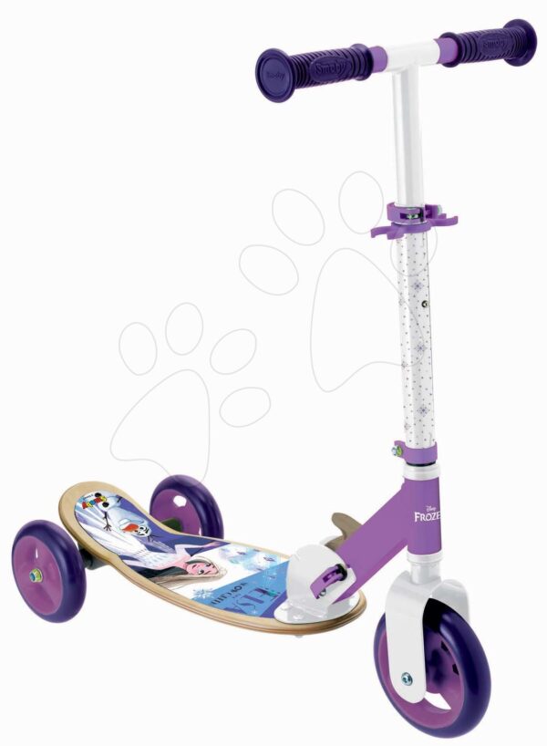 Drevená kolobežka trojkolesová Frozen Wheels Foldable Scooter Smoby skladacia výškovo nastaviteľná a protišmyková ticháDrevená kolobežka trojkolesová Frozen Wheels Foldable Scooter Smoby skladacia výškovo nastaviteľná a protišmyková tichá