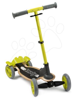 Drevená kolobežka štvorkolesová Wooden Scooter Smoby s intuitívnym ovládaním a výškovo nastaviteľná od 5 rokovDrevená kolobežka štvorkolesová Wooden Scooter Smoby s intuitívnym ovládaním a výškovo nastaviteľná od 5 rokov