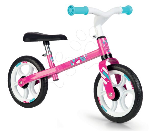 Smoby balančné odrážadlo First Bike Pink s kovovou konštrukciou a nastaviteľným sedadlom 770205Smoby balančné odrážadlo First Bike Pink s kovovou konštrukciou a nastaviteľným sedadlom 770205