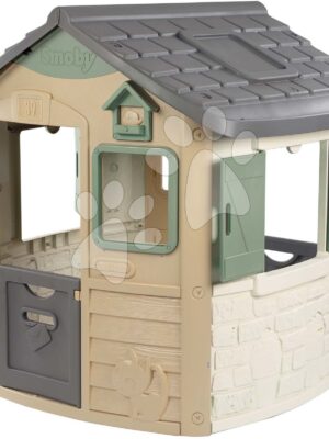 Domček ekologický Neo Jura Lodge Playhouse Green Smoby rozšíriteľný 2 dvere 2 okná s okenicami z recyklovaného materiálu s UV filtrom od 24 mesDomček ekologický Neo Jura Lodge Playhouse Green Smoby rozšíriteľný 2 dvere 2 okná s okenicami z recyklovaného materiálu s UV filtrom od 24 mes