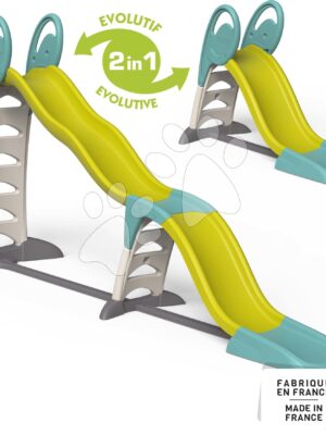 Šmykľavka Super Megagliss Toboggan 2v1 Slide Green Smoby 360 cm šmýkacia plocha s UV filtrom od 24 mesŠmykľavka Super Megagliss Toboggan 2v1 Slide Green Smoby 360 cm šmýkacia plocha s UV filtrom od 24 mes