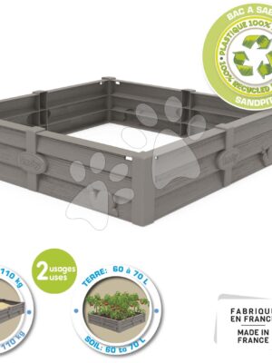 Pieskovisko a zeleninová záhradka k všetkým domčekom Square Garden Sandpit Smoby s podložkou na 75 kg piesku/60 l zeminy 76*76 cm od 24 mesPieskovisko a zeleninová záhradka k všetkým domčekom Square Garden Sandpit Smoby s podložkou na 75 kg piesku/60 l zeminy 76*76 cm od 24 mes