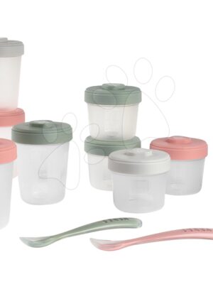 Set 12 dóz na jedlo Beaba Expert Meal & Food Storage Pack Eucalyptus 12 clip a 2 silikónové lyžičky ružovéSet 12 dóz na jedlo Beaba Expert Meal & Food Storage Pack Eucalyptus 12 clip a 2 silikónové lyžičky ružové