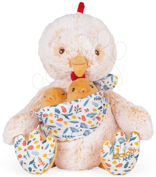 Plyšový otec kohút s kuriatkami Linoo Chicken Dad Plush Paul Kaloo krémový 35 cm z jemného plyšu v darčekovej krabičke od 0 mesPlyšový otec kohút s kuriatkami Linoo Chicken Dad Plush Paul Kaloo krémový 35 cm z jemného plyšu v darčekovej krabičke od 0 mes