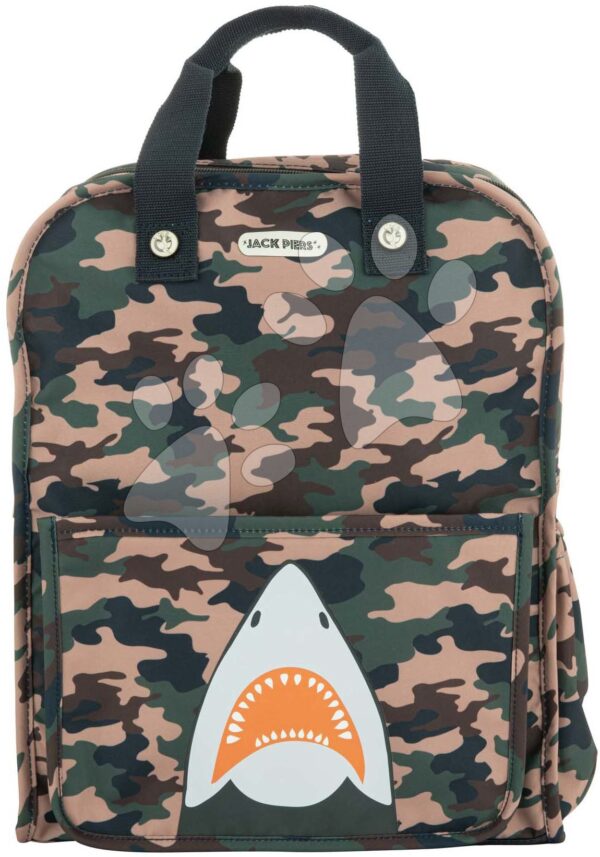 Školská taška batoh Backpack Amsterdam Large Camo Shark Jack Piers veľká ergonomická luxusné prevedenie od 6 rokov 36*29*13 cmŠkolská taška batoh Backpack Amsterdam Large Camo Shark Jack Piers veľká ergonomická luxusné prevedenie od 6 rokov 36*29*13 cm