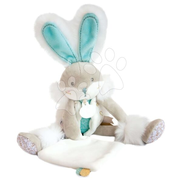 Plyšový zajačik Bunny Almond Lapin de Sucre Doudou et Compagnie tyrkysový 31 cm v darčekovom balení od 0 mesPlyšový zajačik Bunny Almond Lapin de Sucre Doudou et Compagnie tyrkysový 31 cm v darčekovom balení od 0 mes