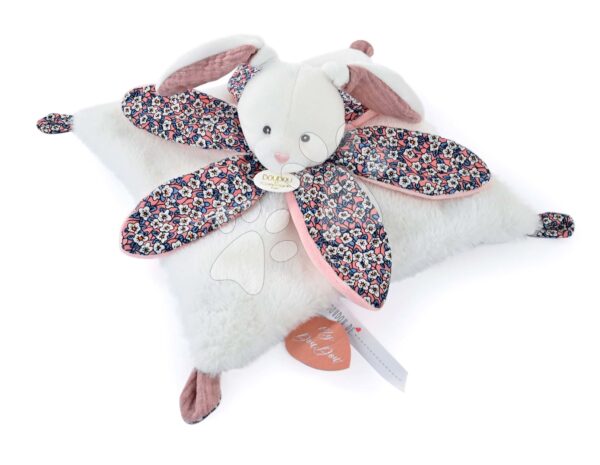 Plyšový zajačik na maznanie Doudou Petal Boh'aime Doudou et Compagnie ružový 27 cm v darčekovom balení od 0 mesPlyšový zajačik na maznanie Doudou Petal Boh'aime Doudou et Compagnie ružový 27 cm v darčekovom balení od 0 mes