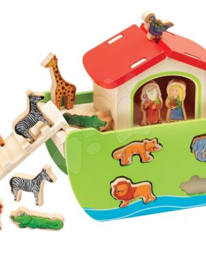 Drevená Noemova archa so zvieratkami Stacking Toy Ark Eichhorn rozoberateľná so 16 figúrkami od 12 mesDrevená Noemova archa so zvieratkami Stacking Toy Ark Eichhorn rozoberateľná so 16 figúrkami od 12 mes