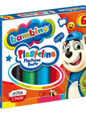 Farebná plastelína BAMBINO 6 ks