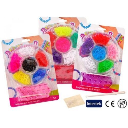 Farebné gumky Loom Band bransoletki 600 ks