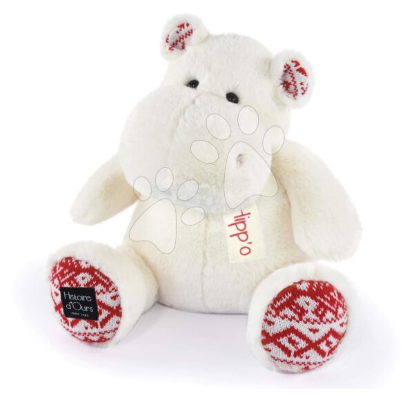 Plyšový hroch Christmas White Hippo Cocooning Histoire d’ Ours biely 40 cm od 0 mesPlyšový hroch Christmas White Hippo Cocooning Histoire d’ Ours biely 40 cm od 0 mes