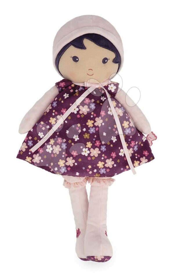 Bábika pre bábätká Violette Doll Tendresse Kaloo 40 cm vo fialových šatách z jemného textilu od 0 mesBábika pre bábätká Violette Doll Tendresse Kaloo 40 cm vo fialových šatách z jemného textilu od 0 mes