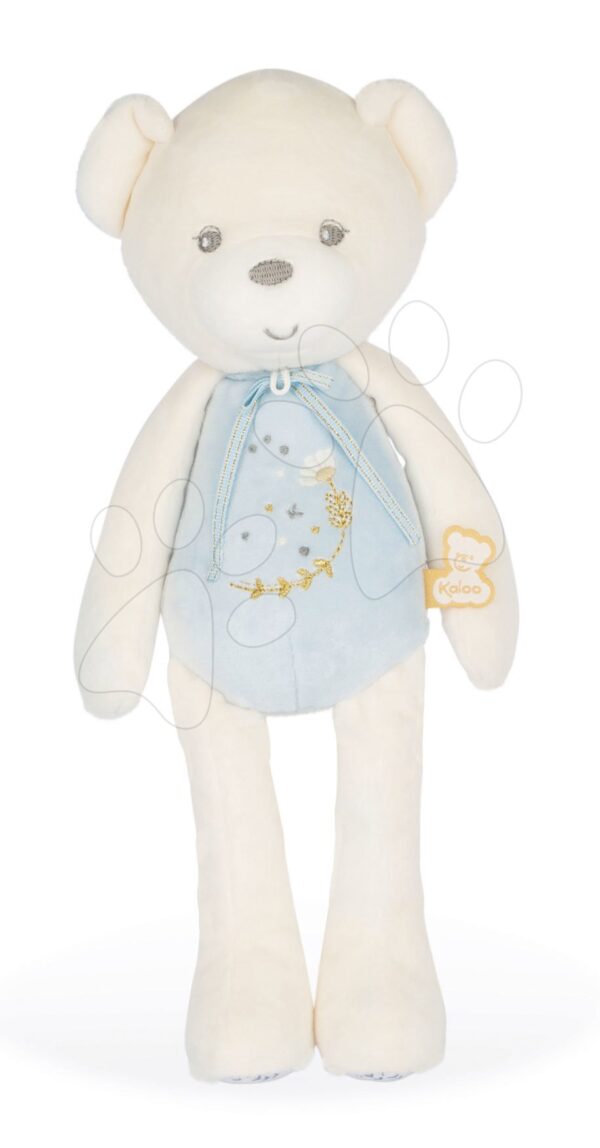 Plyšový medveď s hudbou Musical Doll Bear Perle Kaloo modrý 35 cm s jemnou melódiou z mäkkého materiálu od 0 mesPlyšový medveď s hudbou Musical Doll Bear Perle Kaloo modrý 35 cm s jemnou melódiou z mäkkého materiálu od 0 mes