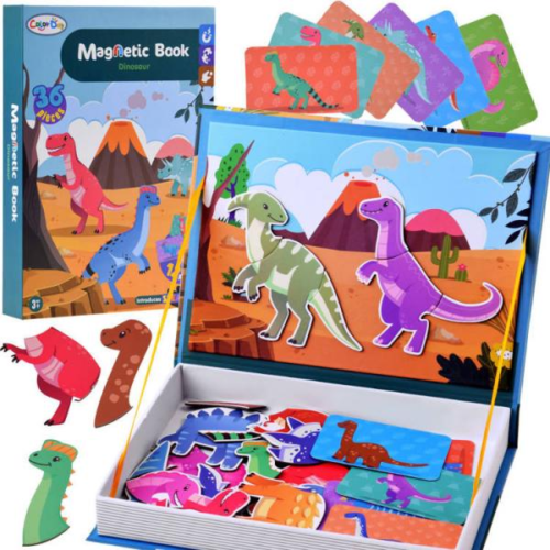 Magnetické puzzle - dinosaurus