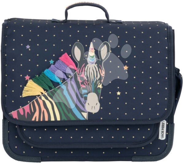 Školská aktovka Schoolbag Paris Large Zebra Jack Piers ergonomická luxusné prevedenie od 6 rokov 38*32*15 cmŠkolská aktovka Schoolbag Paris Large Zebra Jack Piers ergonomická luxusné prevedenie od 6 rokov 38*32*15 cm