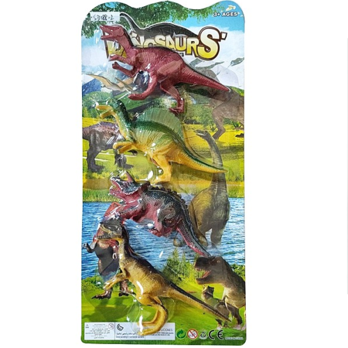 Sada štyroch dinosaurov