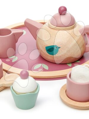 Drevený čajník Birdie Tea set Tender Leaf Toys na tácke so šálkami s čajovým vrecúškomDrevený čajník Birdie Tea set Tender Leaf Toys na tácke so šálkami s čajovým vrecúškom