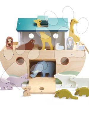 Drevená Noemova archa so zvieratkami Noah's Wooden Ark Tender Leaf Toys 10 párov zvieratDrevená Noemova archa so zvieratkami Noah's Wooden Ark Tender Leaf Toys 10 párov zvierat