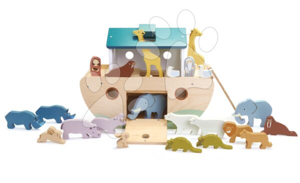 Drevená Noemova archa so zvieratkami Noah's Wooden Ark Tender Leaf Toys 10 párov zvieratDrevená Noemova archa so zvieratkami Noah's Wooden Ark Tender Leaf Toys 10 párov zvierat