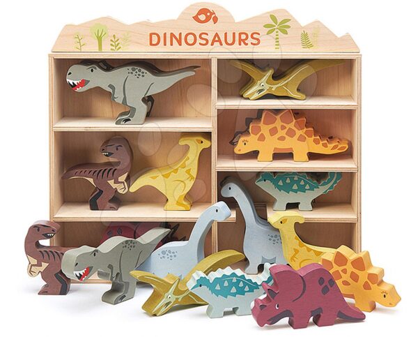 Drevené prehistorické zvieratá na poličke 24 ks Dinosaurs set Tender Leaf ToysDrevené prehistorické zvieratá na poličke 24 ks Dinosaurs set Tender Leaf Toys