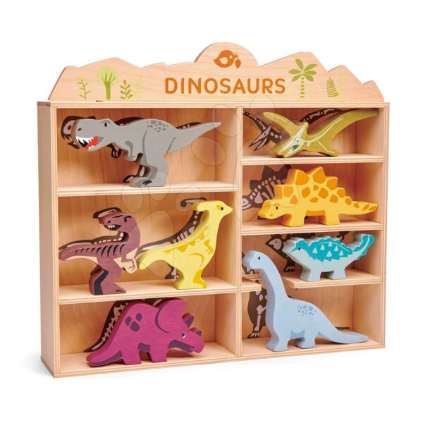 Drevené prehistorické zvieratá na poličke 8 ks Dinosaurs set Tender Leaf ToysDrevené prehistorické zvieratá na poličke 8 ks Dinosaurs set Tender Leaf Toys