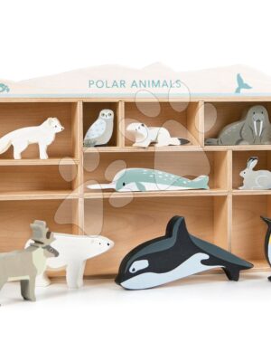 Drevené polárne zvieratká na poličke Polar Animals Shelf Tender Leaf Toys 10 druhov ľadových živočíchovDrevené polárne zvieratká na poličke Polar Animals Shelf Tender Leaf Toys 10 druhov ľadových živočíchov