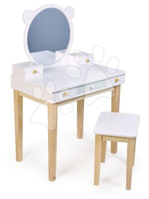 Drevený kozmetický stolík so stoličkou Forest Dressing Table Tender Leaf Toys zrkadlo a 5 zásuviekDrevený kozmetický stolík so stoličkou Forest Dressing Table Tender Leaf Toys zrkadlo a 5 zásuviek